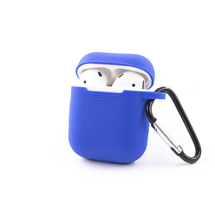 Bao silicon bảo vệ tai nghe Airpods1/ 2, i12 Case đựng airpod, airpod2 kèm móc khóa treo tiện lợi nhiều màu