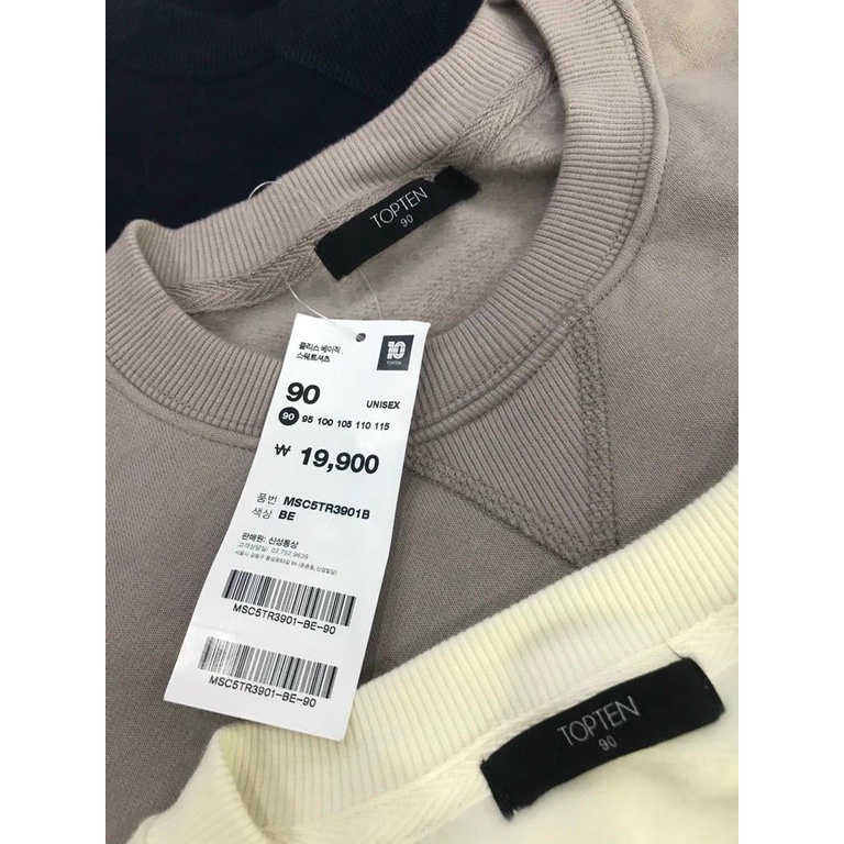 Áo nỉ nam Sweater Topten