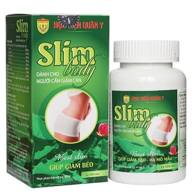 Viên uống giảm cân SlimBody Học Viện Quân Y