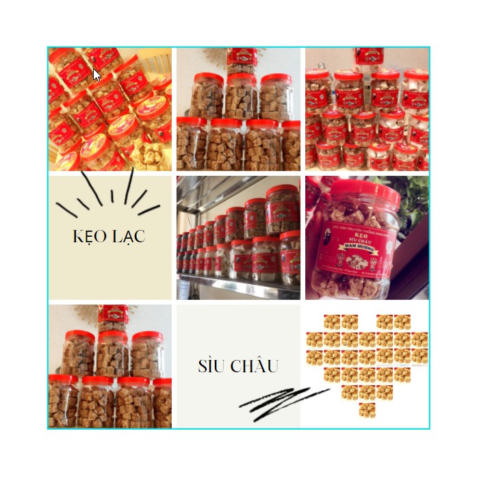 KẸO SÌU CHÂU ngon đặc sản Nam Định 1 lọ 500gr/ ngọt nhẹ - KẸO LẠC GIÒN, NGỌT MÁT | BigBuy360 - bigbuy360.vn
