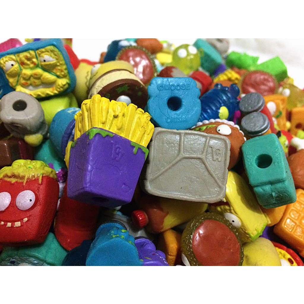 [Hàng Có Sẵn] Set 50 Đồ Chơi Mô Hình Thùng Rác Nhựa Thân Thiện Với Môi Trường 2-3cm Cho Trẻ Em