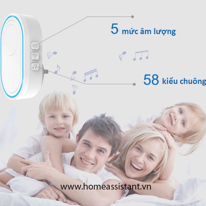 Chuông Cửa Không Dây Wifi Tuya Kiêm Trung Tâm Báo Động WDR01