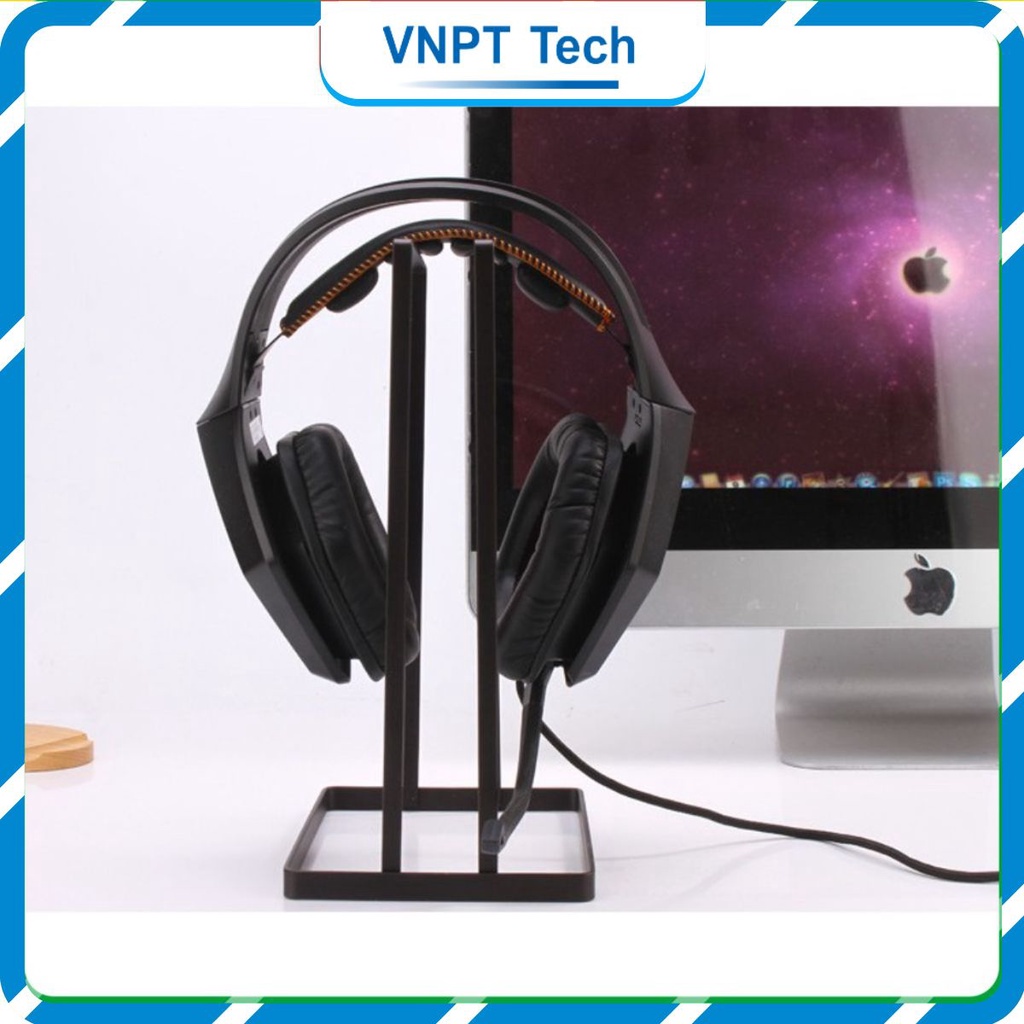 Giá treo tai nghe, kê headphone full size bằng thét không gỉ, chắc chắn.