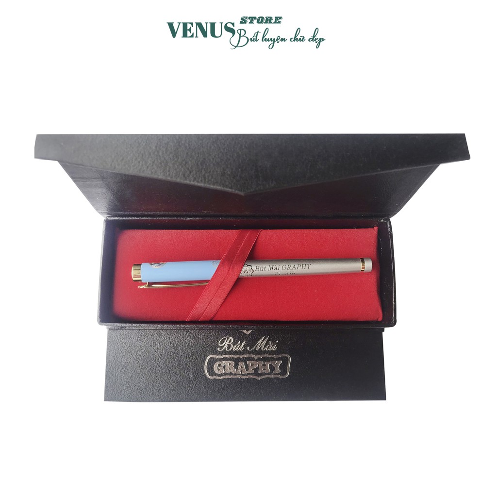 Bút Mài Thủ Công Graphy Pl040, Ngòi Lá Tre Calligraphy, Nét thanh, Nét Đậm, Viết Theo Ý Muốn, Bút Máy, Bút Luyện Chữ Đẹp