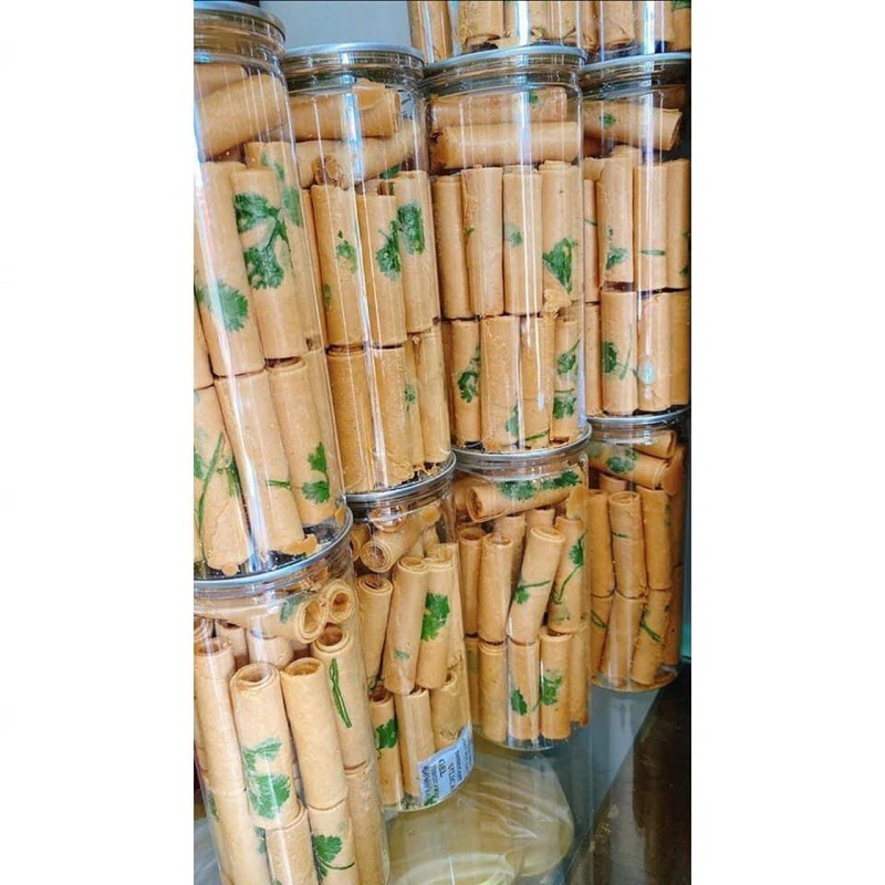 500gr bánh ống ngò nhân bơ đậu phộng giòn béo thơm ngon