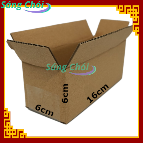 [16 x 6 x 6 cm] 10 Hộp Giấy Carton Đóng Gói Hàng Cao Cấp Dày Sóng B 3 Lớp Thùng Giấy Gói Hàng - 16x6x6 16x6x6cm