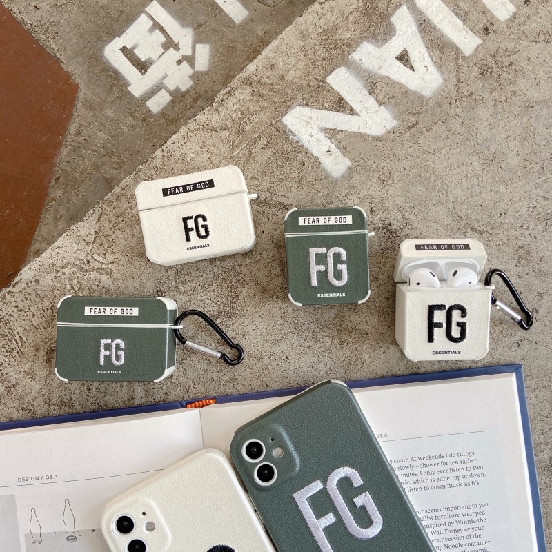 Vỏ Bảo Vệ Hộp Sạc Tai Nghe Airpods 1 / 2 / Pro Thêu Logo Fg Độc Đáo Thời Trang | BigBuy360 - bigbuy360.vn