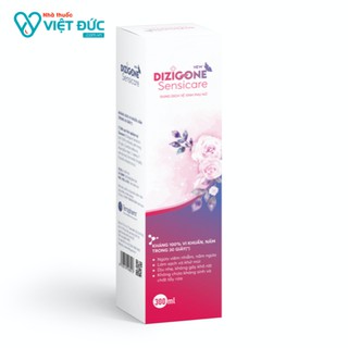 Dung dịch vệ sinh phụ nữ DIZIGONE Sensicare 300ml- Trị nấm ngứa, viêm nhiễm phụ khoa hiệu quả tức thì sau 30s