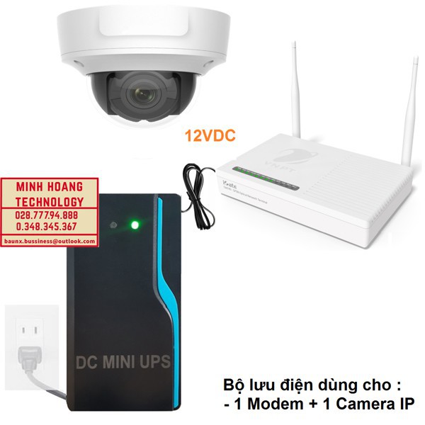 Bộ lưu điện Mini UPS TVI-MU12V-2A