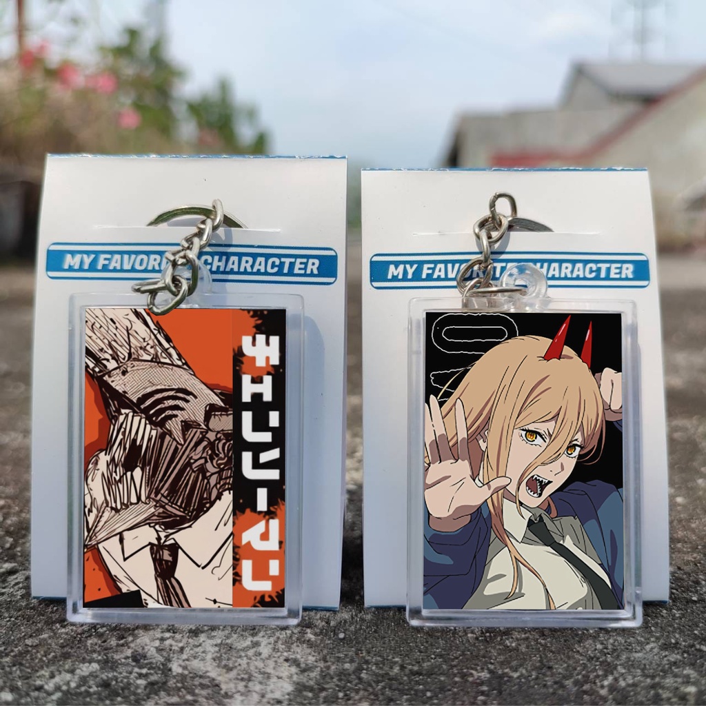 Móc Khóa Hình Nhân Vật Anime Chainsaw Man - Ganci - Chainsaw - Denji - Aki - Power - Makima