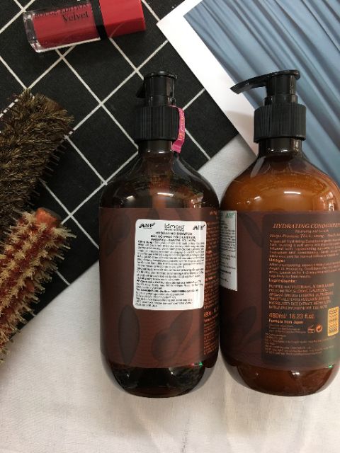 Hàng Chính Hãng Bộ sản Phẩm Gội Xả  Argan Oli LAMAIA 500Ml x2