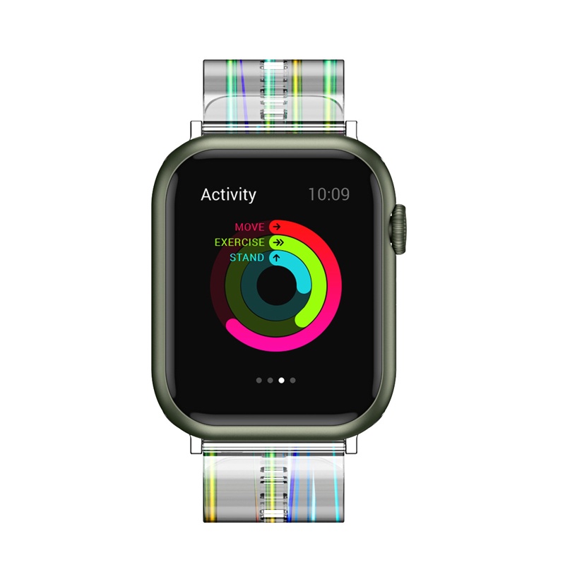 Dây Đeo Trong Suốt Cho Đồng Hồ Thể Thao Apple Watch 7 45mm 41mm 38mm Series 7 6 5 4 42mm 40mm 44mm 38mm