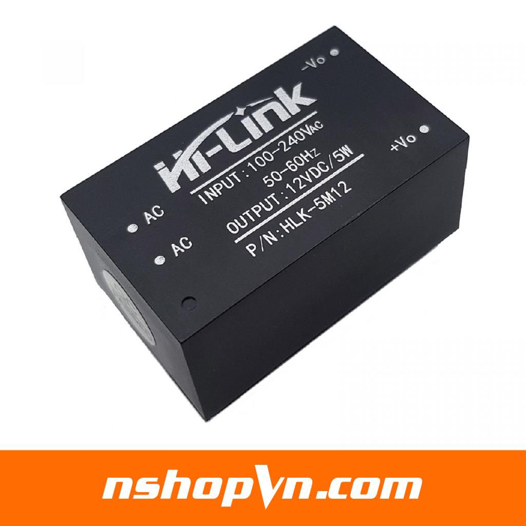 Module Nguồn AC-DC Hi-Link HLK-5M12 5VDC 5W,  HLK-PM12 12VDC 3W, HLK-5M12 12VDC 5W, HLK-PM24 24VDC 3W.