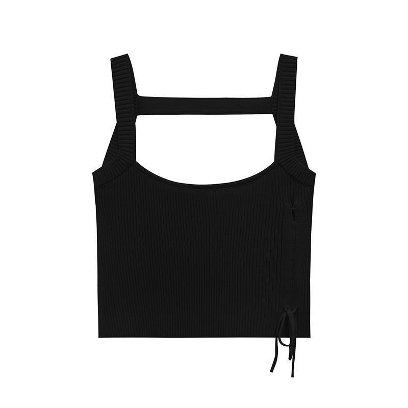 Áo Vest Dệt Kim Trơn 154623 Áo Hai Dây Rút Dây Dáng Ôm Thiết Kế Đơn Giản Thời Trang