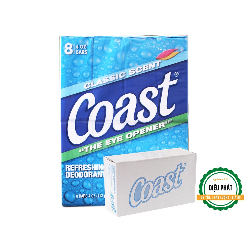 ⚡️ [Combo 8] Xà Phòng, Xà Bông Cục Coast Classic Scent Refreshing Deodorant Soap 113g/cục