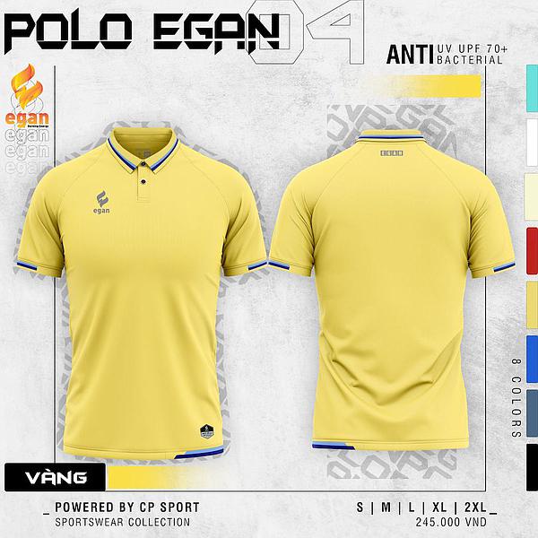 Áo thời trang nam, áo polo có cổ tay ngắn Egan 4 UV - Dungcusport