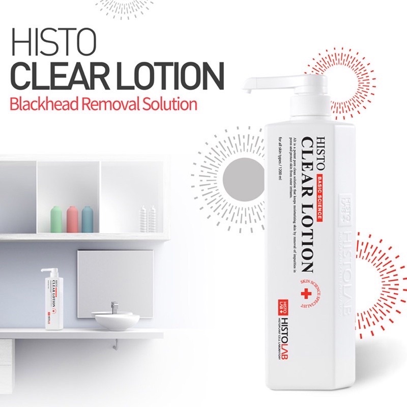 [Histolab] Clear Lotion- dung dịch ủ mụn làm sạch sợi bã nhờn, mụn cám, mụn đầu đen