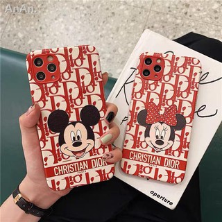 Phim hoạt hình mickey đỏ dễ thương thích hợp cho 12 ốp lưng điện thoại apple iphonex all-inclusive 7p nam nữ ốp lưng mềm