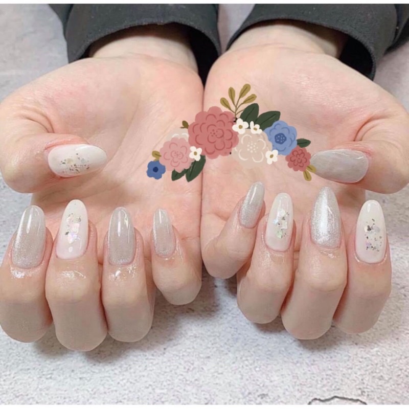 Nail box thiết kế hiệu ứng mắt mèo kèm keo và dũa