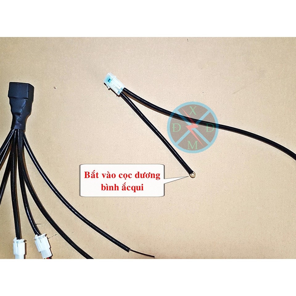 Mạch Passing - On/Off/On cho Bi Cầu Led Mini - Bộ dây Rơle cầu chì