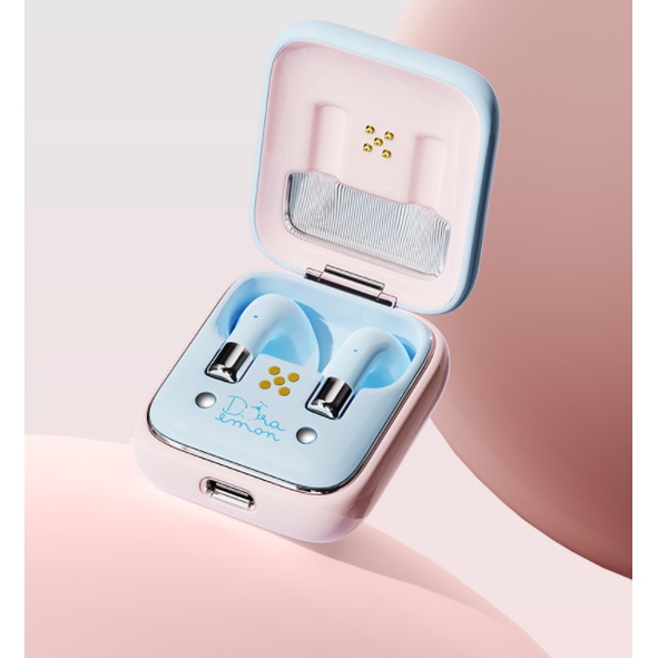 ROCK Doraemon Bluetooth Headset In-Ear Wireless Binaural Stereo Sports Retro TWS Bluetooth Headset