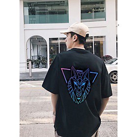 Áo phông SÓI HADE.S in hình phản quang 7 màuChất liệu cotton mềm mịnhai màu đen trắngform thụng tay lỡ unisex