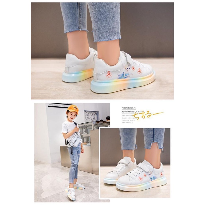 Giày thể thao cho bé gái Giày Elsa công chúa trẻ em từ 3-14 tuổi [GG06]