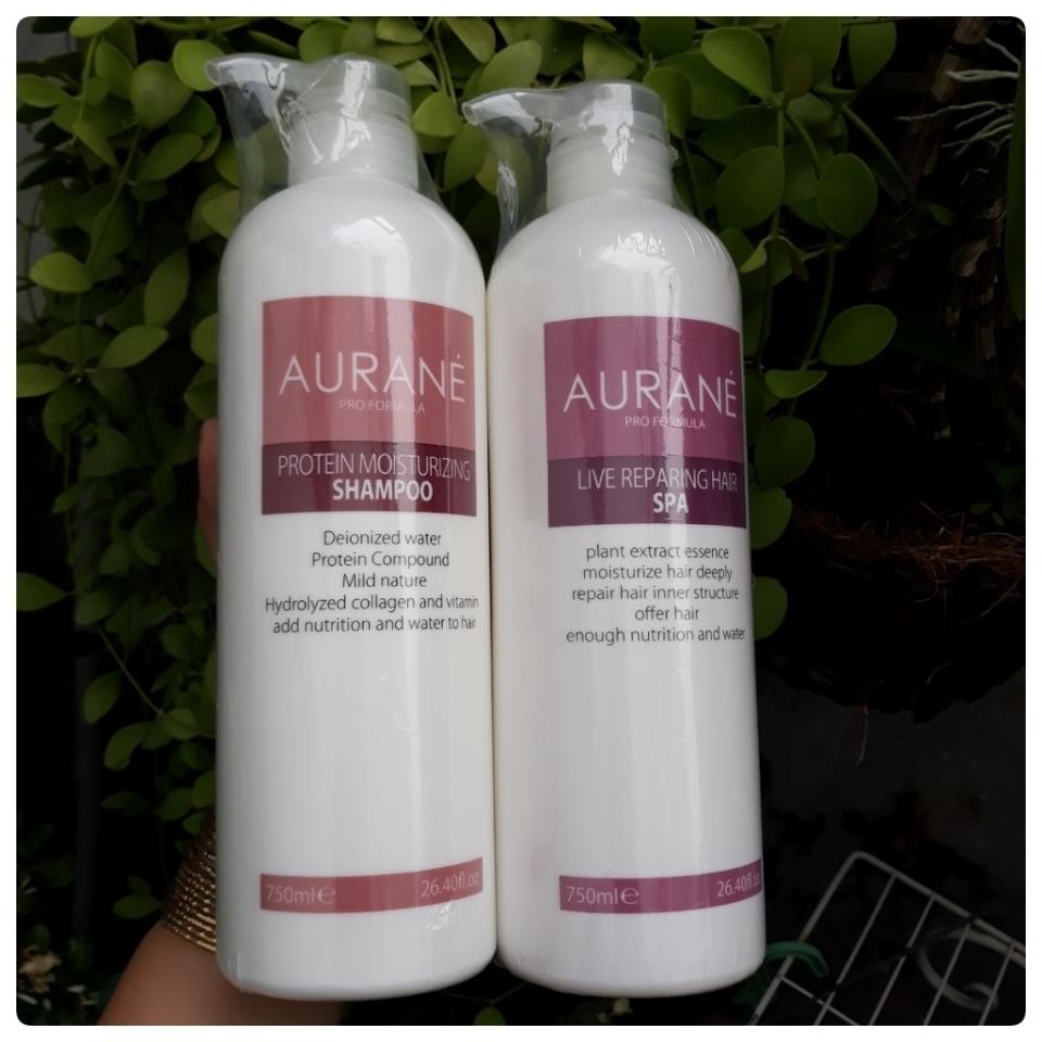 Bộ dầu gội hấp Aurane Protein Moisturizing 750mlx2