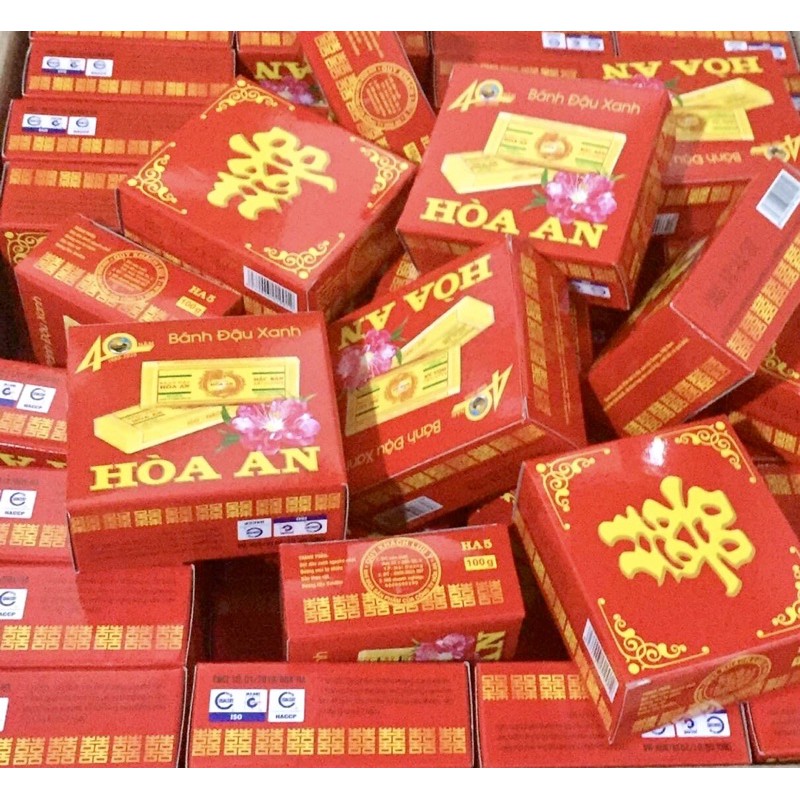 Bánh đậu xanh Hoà An hộp 100g