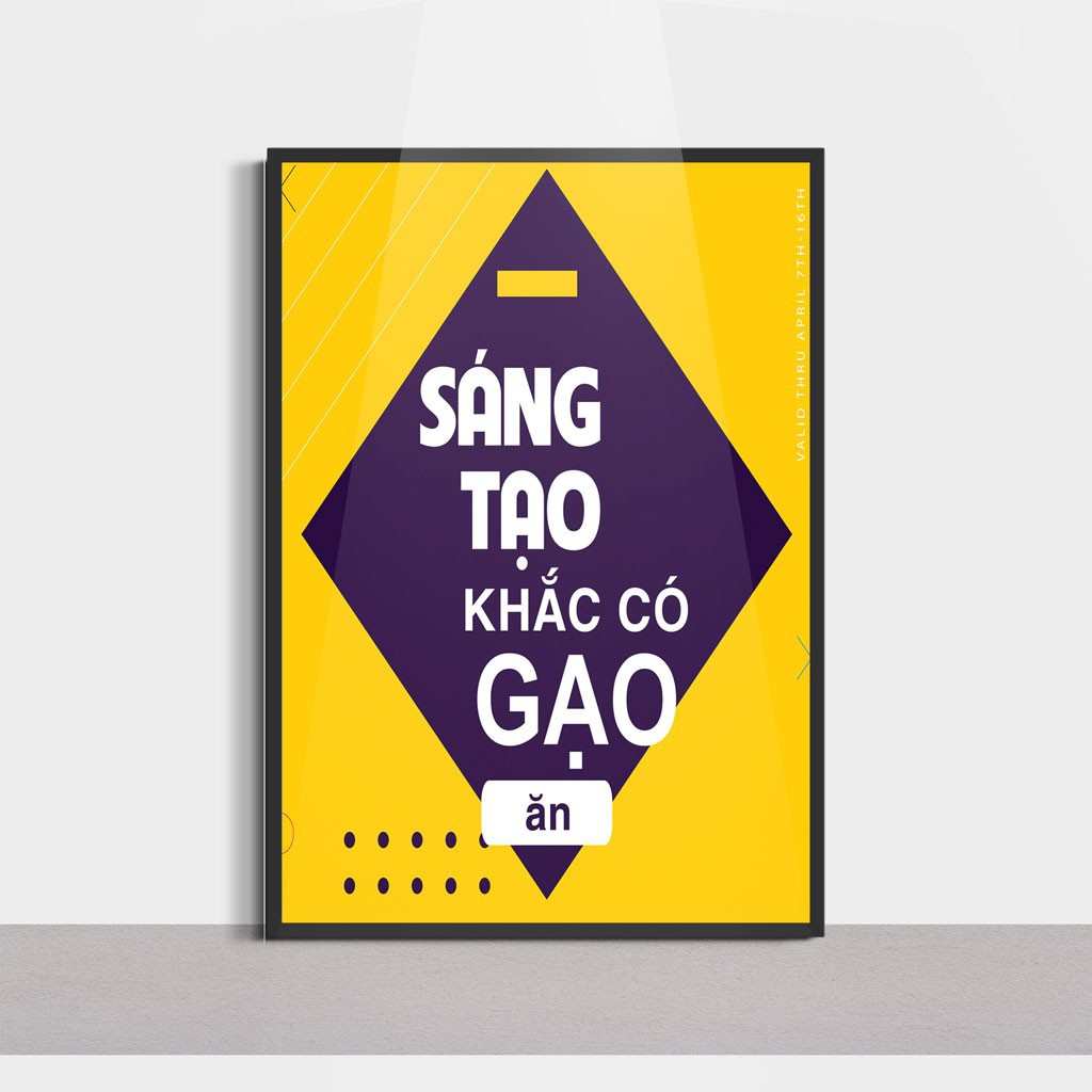 🔥Hot Deal🔥  15 Tranh Động Lực - Tranh Slogan Trang Trí Văn Phòng - Nhận Thiết Kế Tranh Canvas Theo Yêu Cầu CV-094