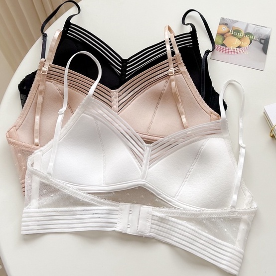 Bralette Ren Lưới Hở Lưng Cao Cấp Mới B145