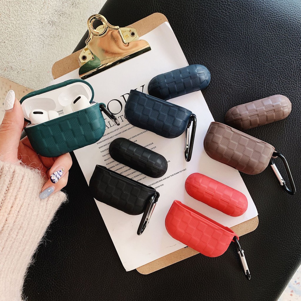 Vỏ bảo vệ caro bao đựng tai nghe airpods 1 2 chống va đập, chống bẩn