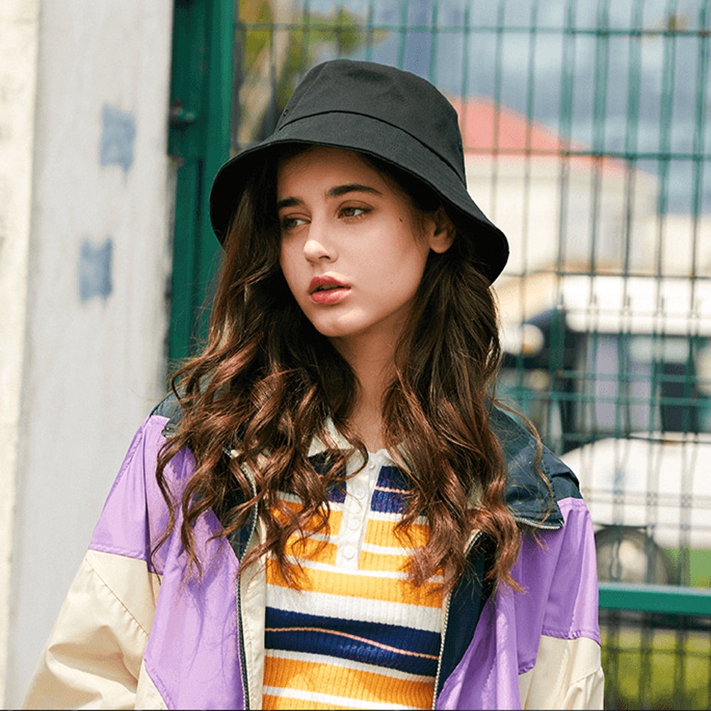 Mũ tai bèo chống tia uv vành rộng có thể gấp gọn thời trang xuân hè cho nam nữ