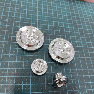 Ốc mâm lửa inox [mẫu G5] - [1 bộ] - gắn cho Honda/Ya