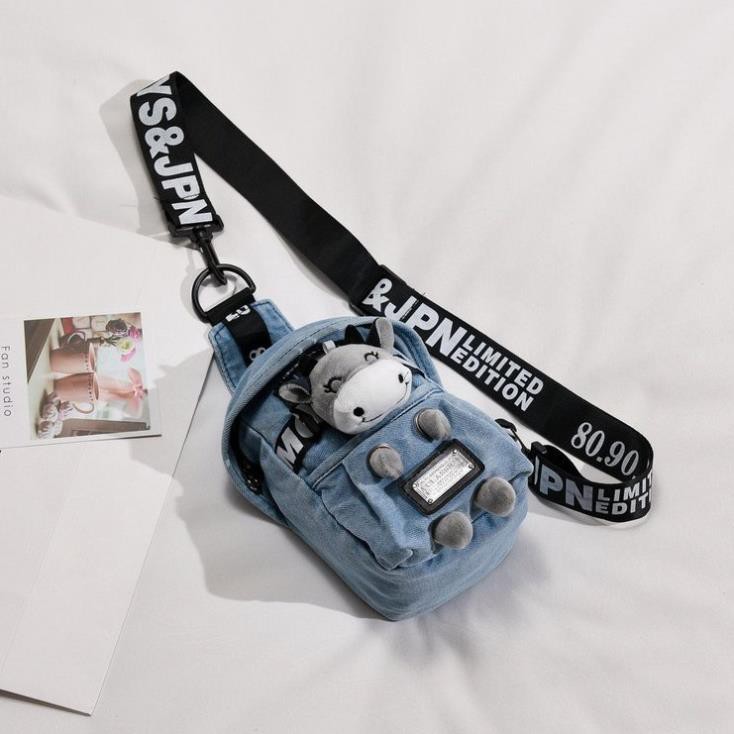 💕Túi mini mix thú bông, túi đeo chéo mini nhỏ gọn xinh xắn SACO💕