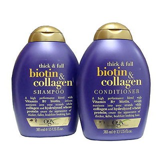 Bộ dầu gội và xả thick & full biotin collagen 385ml