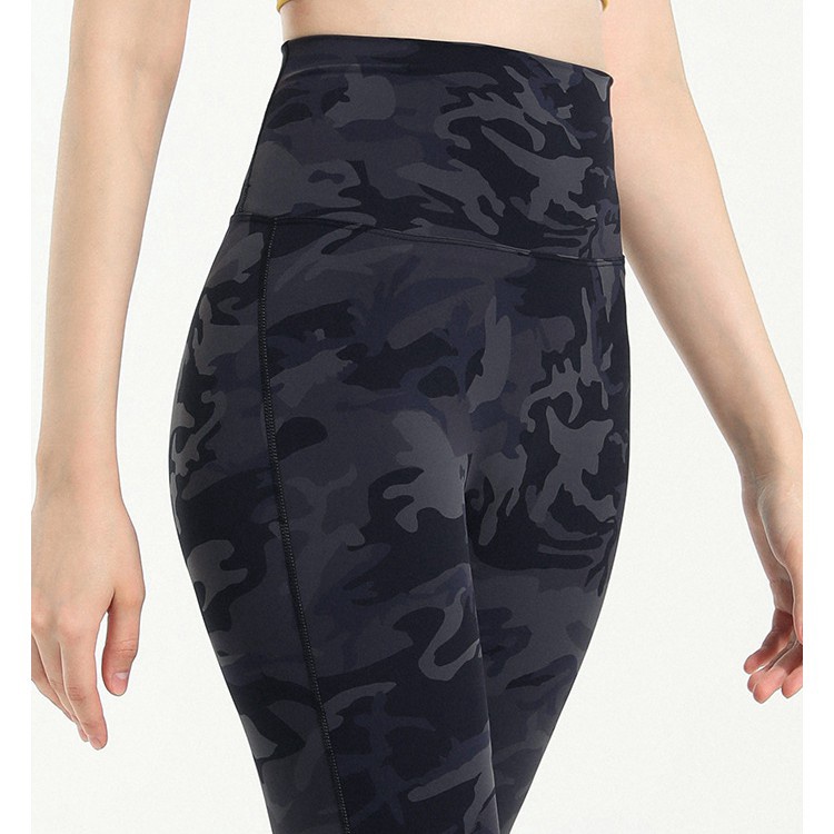 Lululemon      Mới Quần Legging Thể Thao Lưng Cao Họa Tiết Rằn Ri 033