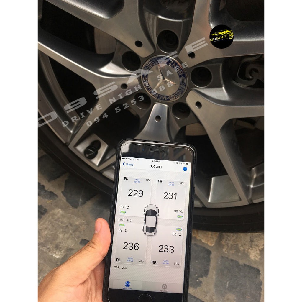 CẢM BIẾN ÁP SUẤT LỐP FOBO TIRE 2 VAN NGOÀI – BLUETOOTH 5.0