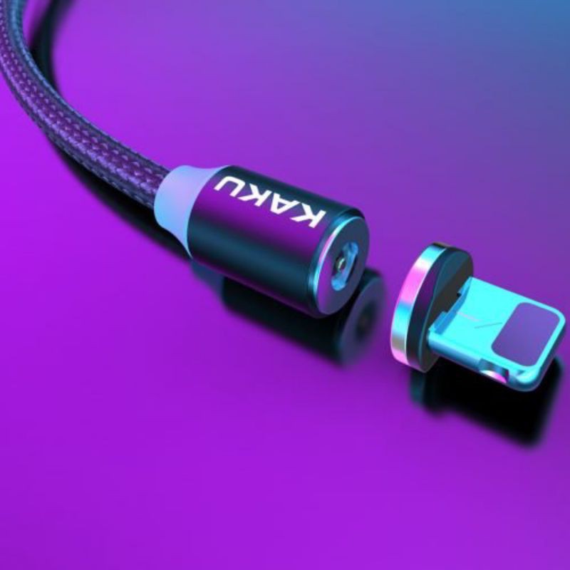 Cáp nam châm 3 đầu Micro Lightning Type C Kaku mã KSC-320 BH 6 THÁNG