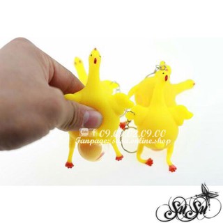 Móc khóa gà đẻ trứng.