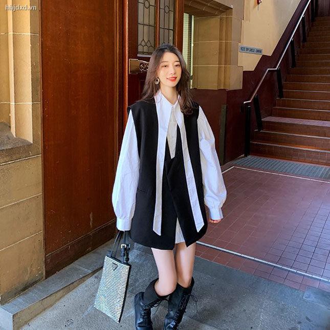 Set Áo Khoác Ghi Lê Và Áo Sơ Mi Dài Tay Phong Cách Thanh Lịch Dành Cho Nữ | BigBuy360 - bigbuy360.vn