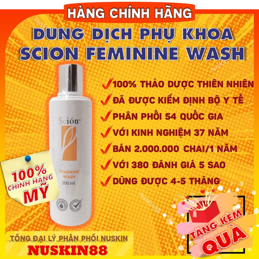 Dung Dịch Vệ Sinh Phụ Nữ Scion - Dung Dịch Scion NuSkin