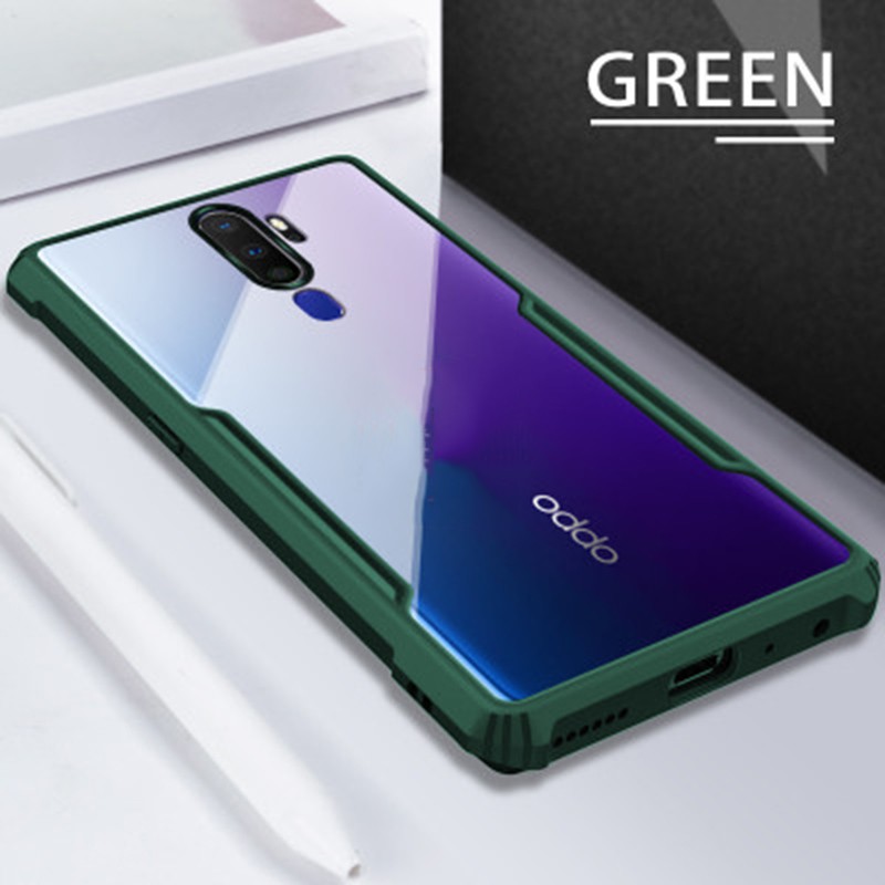 Ốp Điện Thoại Siêu Mỏng Chống Sốc / Trầy Xước Cạnh Acrylic Mềm Màu Trong Suốt Cho OPPO A5 2020
