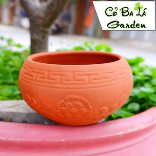 Chậu đất nung Đỏ -hình niêu đất 11x7