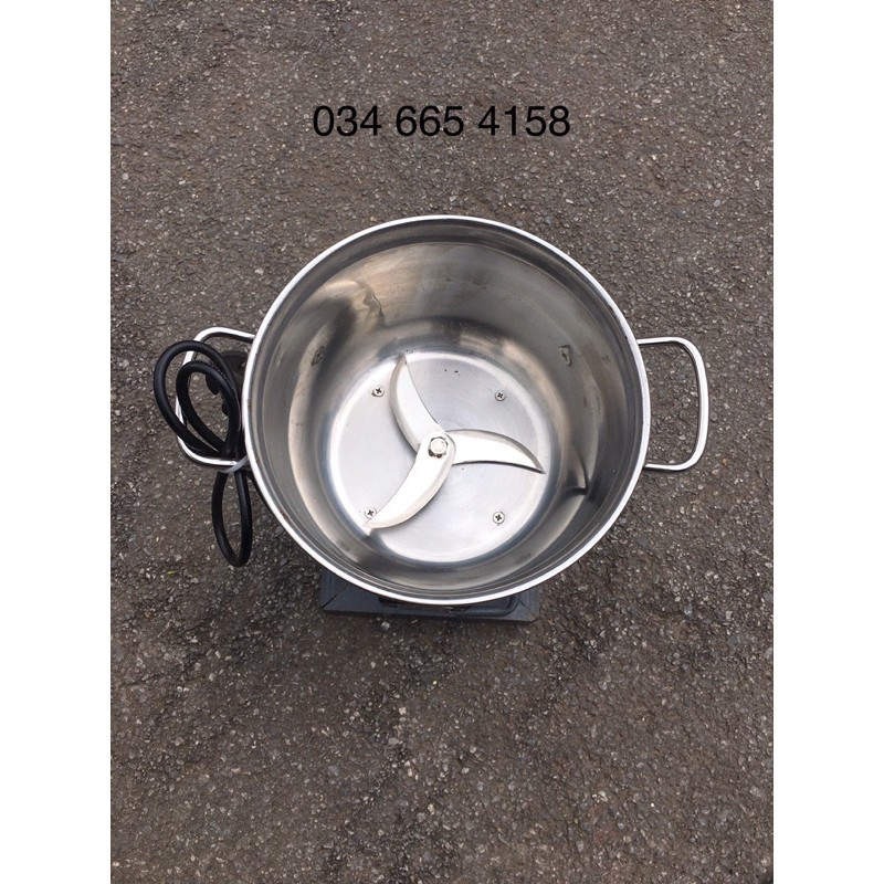 Máy xay thịt làm giò chả công suất 900w nồi 22cm tặng kèm lưỡi làm ruốc và T mở dao