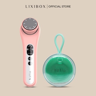 Mua Máy đẩy tinh chất dưỡng trắng nóng lạnh Halio Ion Hot & Cool Tặng Máy rửa mặt cho da nhạy cảm Halio Sensitive - Xanh