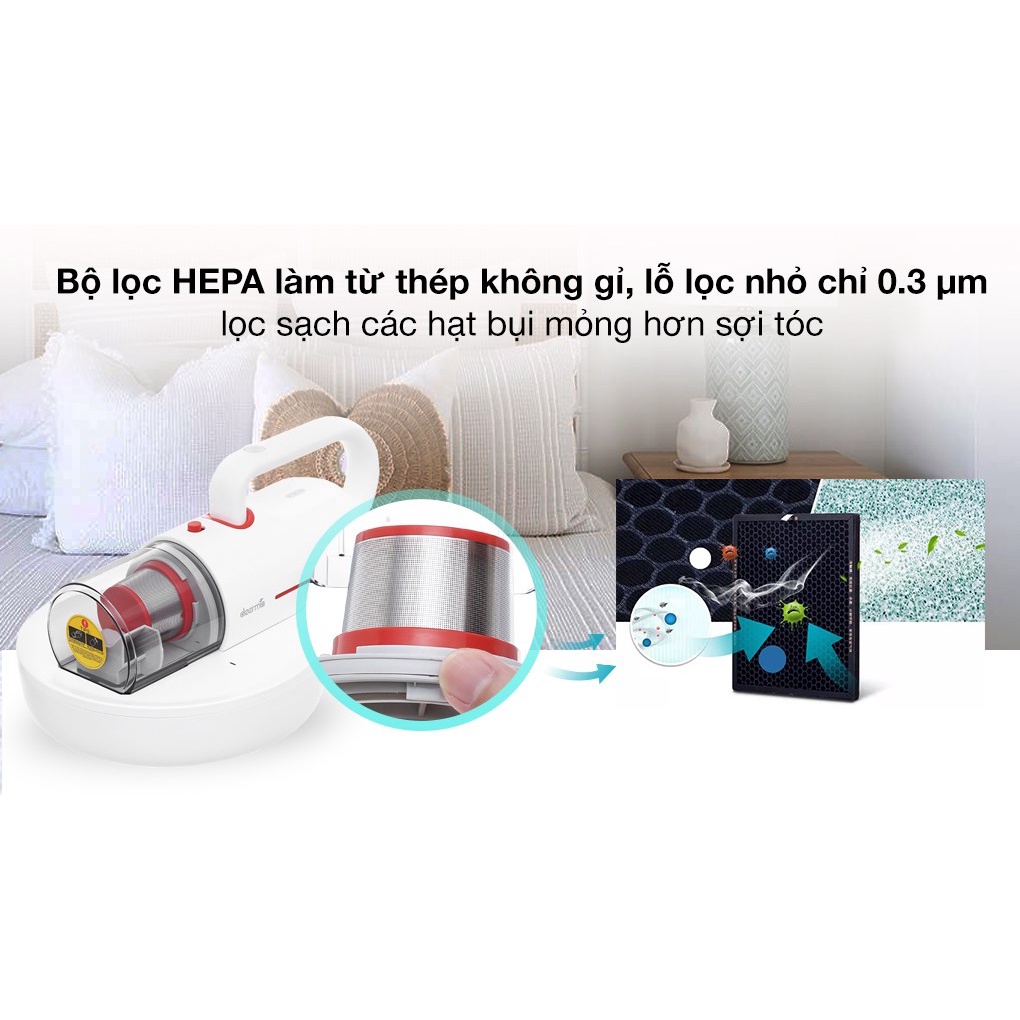 (*)GIAO HỎA TỐC Máy Hút Bụi Giường Nệm Xiaomi Deerma CM1900 KHÔNG DÂY CẦM TAY CHÍNH HÃNG