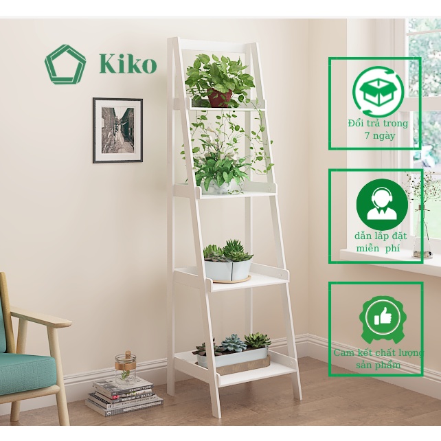 Kệ Sách Gỗ , Kệ Hình Thang KIKO Gỗ MDF loại dày Chống Mọt Đa Năng [ KS 1018 ]
