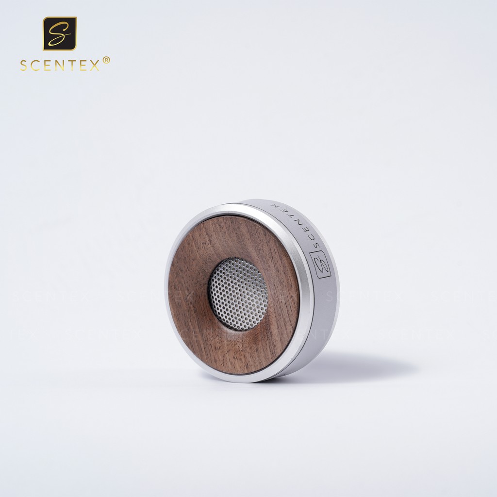 Nước hoa xe hơi cao cấp Scentex SCENT SOUND 100% Organic, được làm từ hợp kim kim ALUMINUM, kết hợp với gỗ Hoàng Đàn