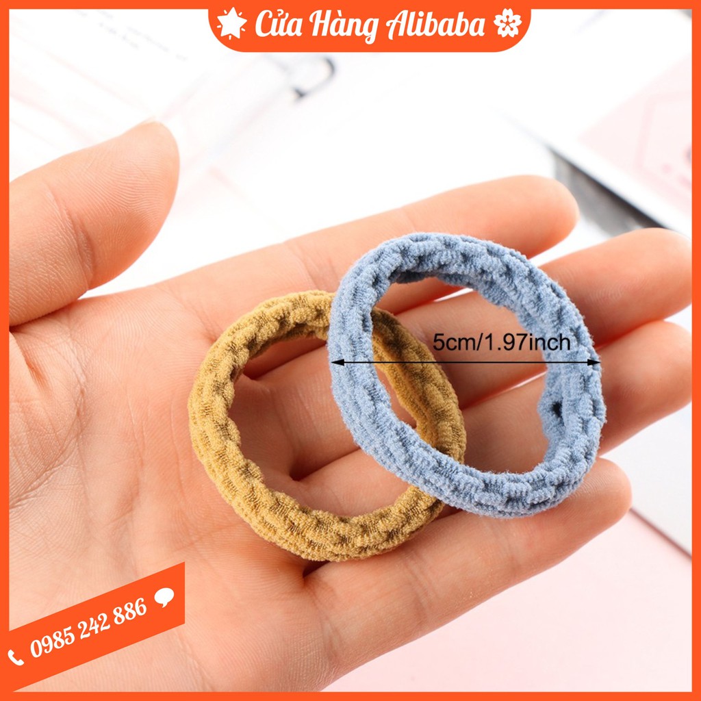 SET 10 Chun Buộc Tóc Hình Sóng Dễ Thương Cho Bạn Gái